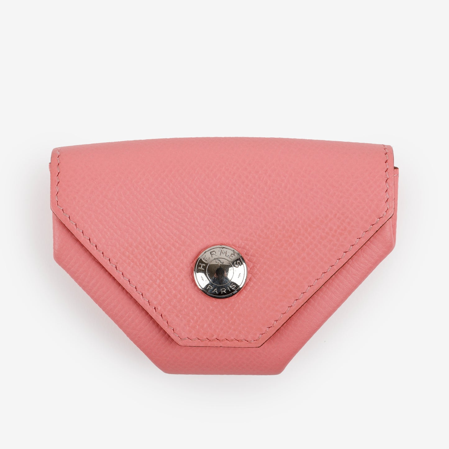 Levain Quatre Coin Purse, Rose Confetti Epsom