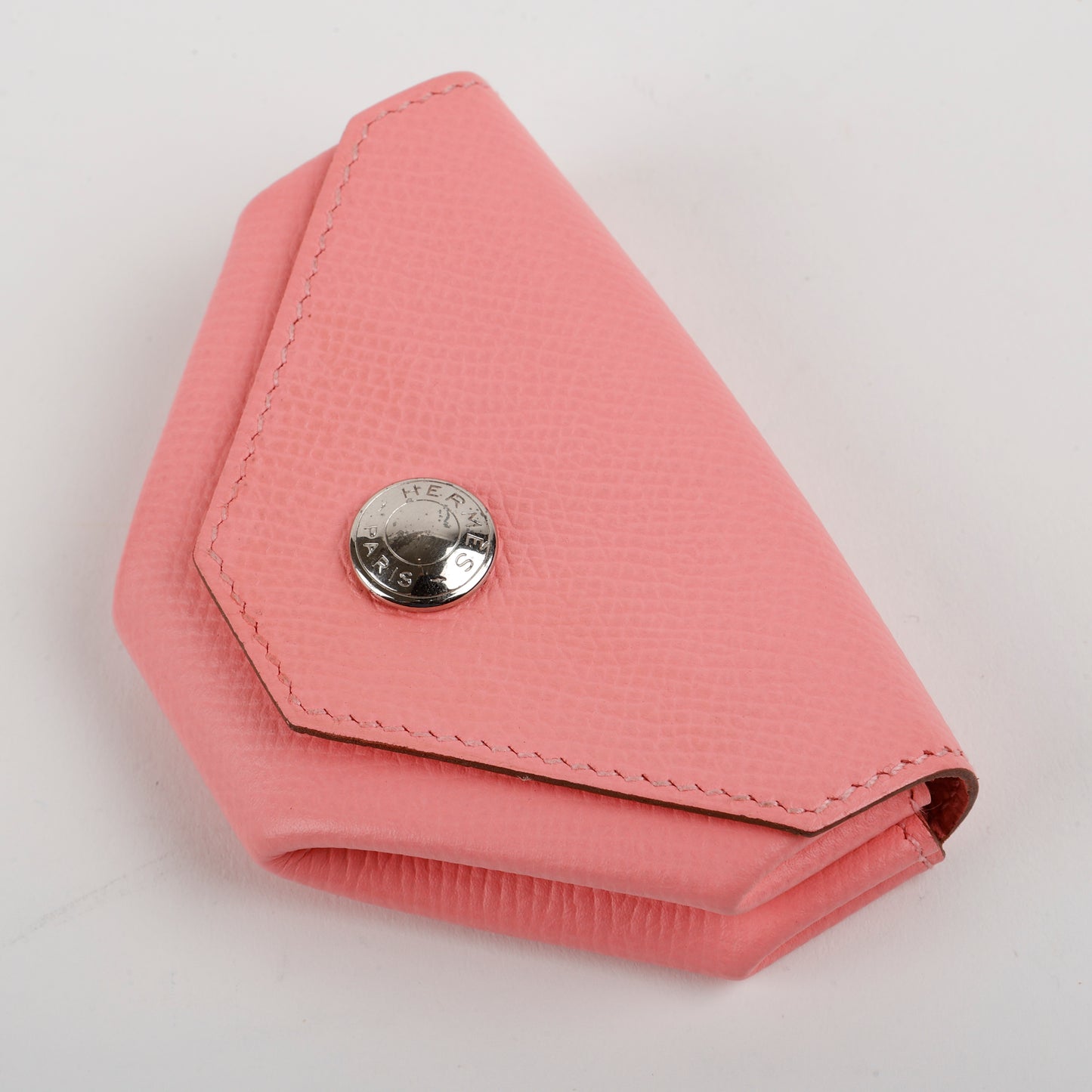 Levain Quatre Coin Purse, Rose Confetti Epsom