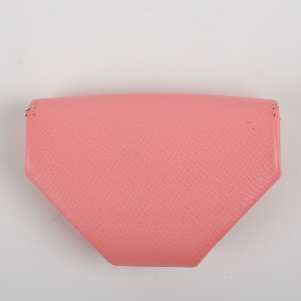 Levain Quatre Coin Purse, Rose Confetti Epsom