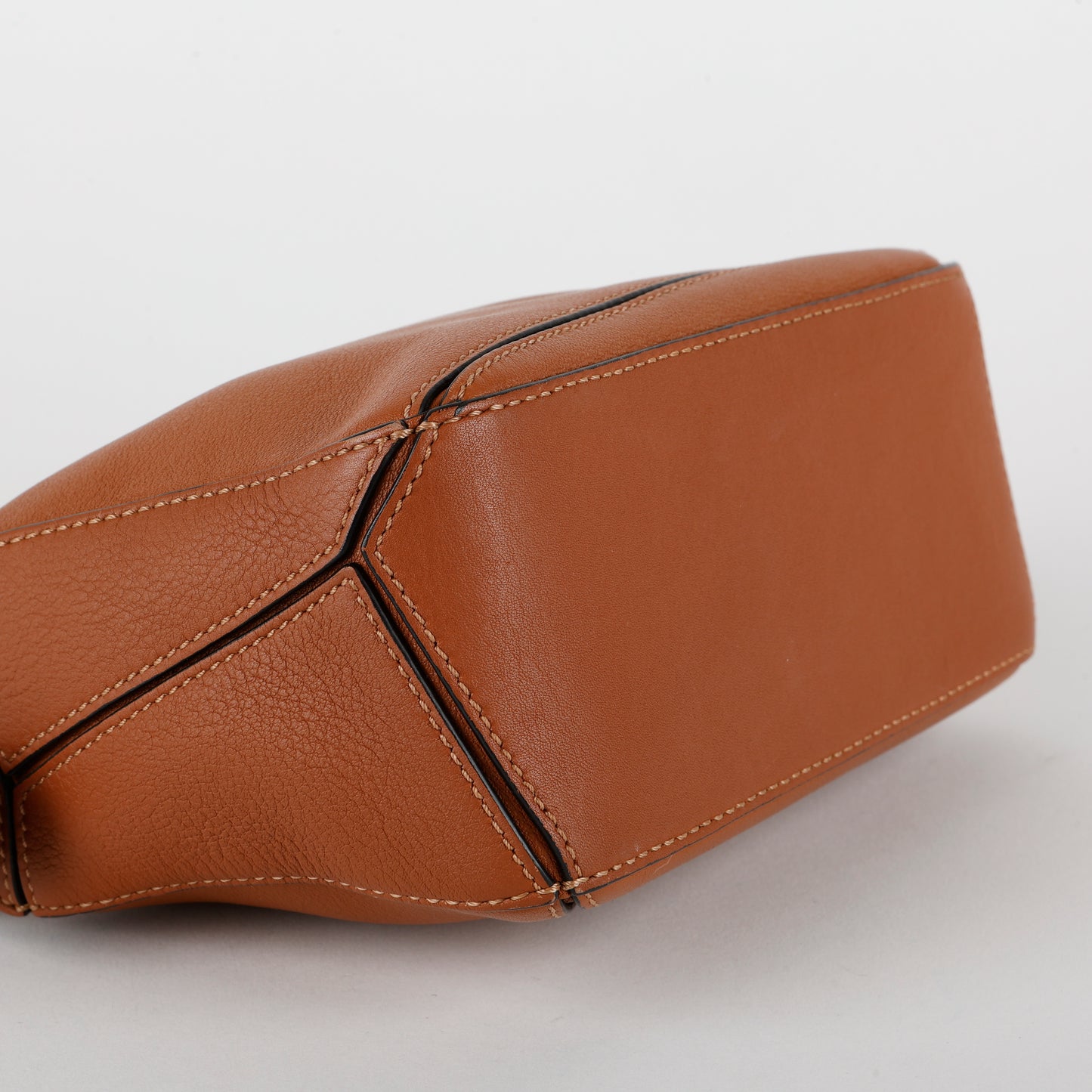 Mini Puzzle Bag, Tan Calfskin