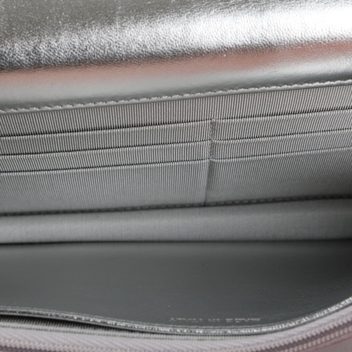 Wallet On Chain, Purple Iridescent Ombre Lambskin