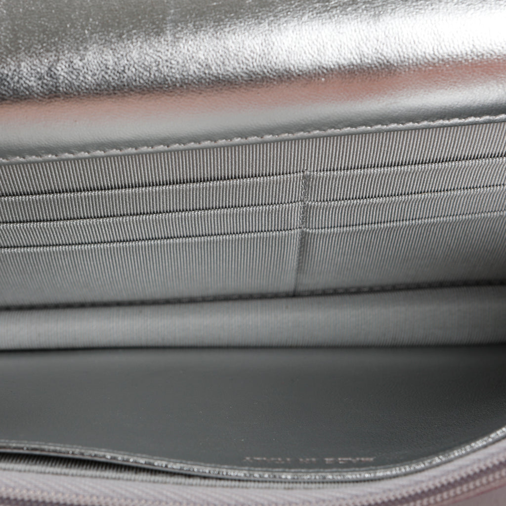 Wallet On Chain, Purple Iridescent Ombre Lambskin