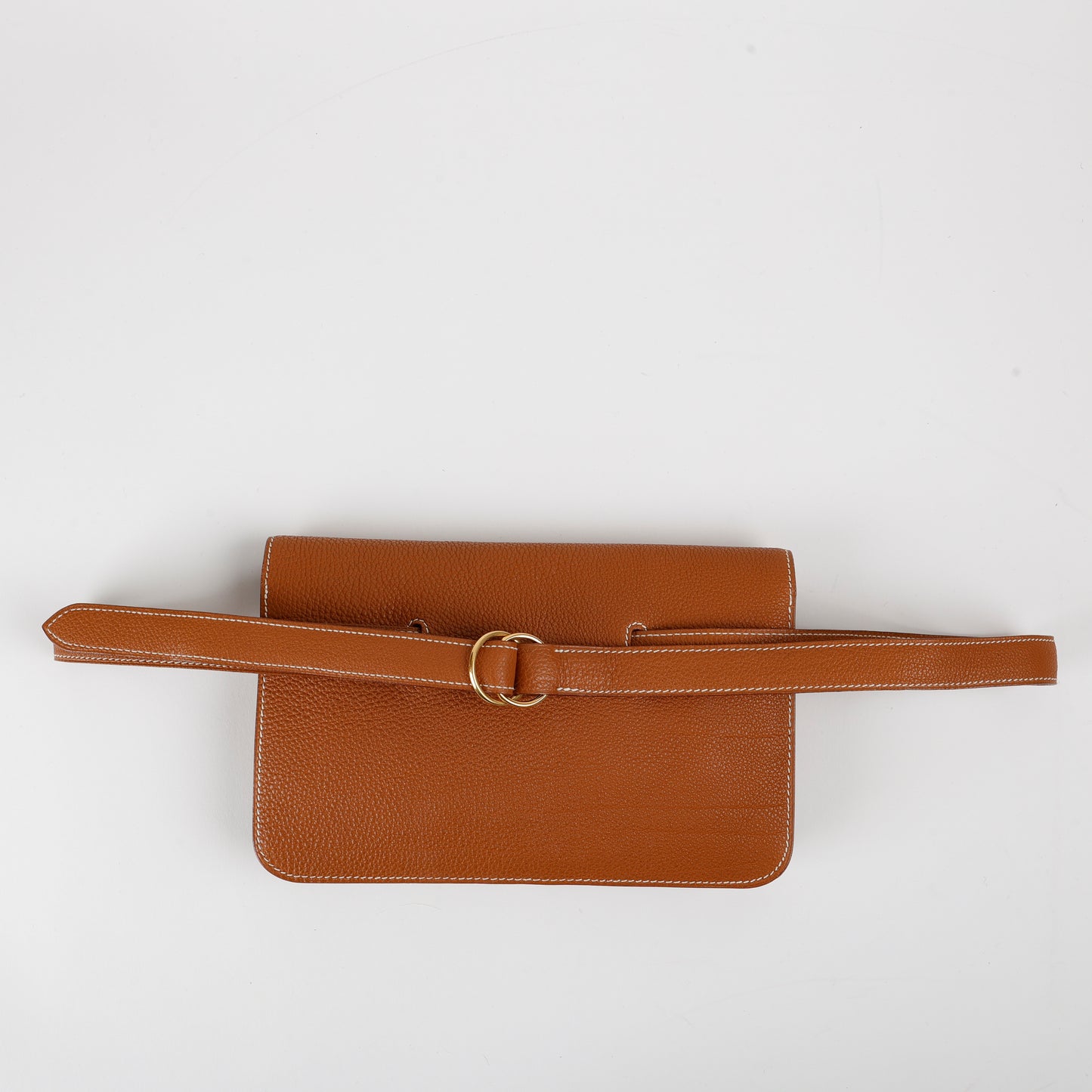 Dogon Belt Bag, Gold Clemence Gold Hardware