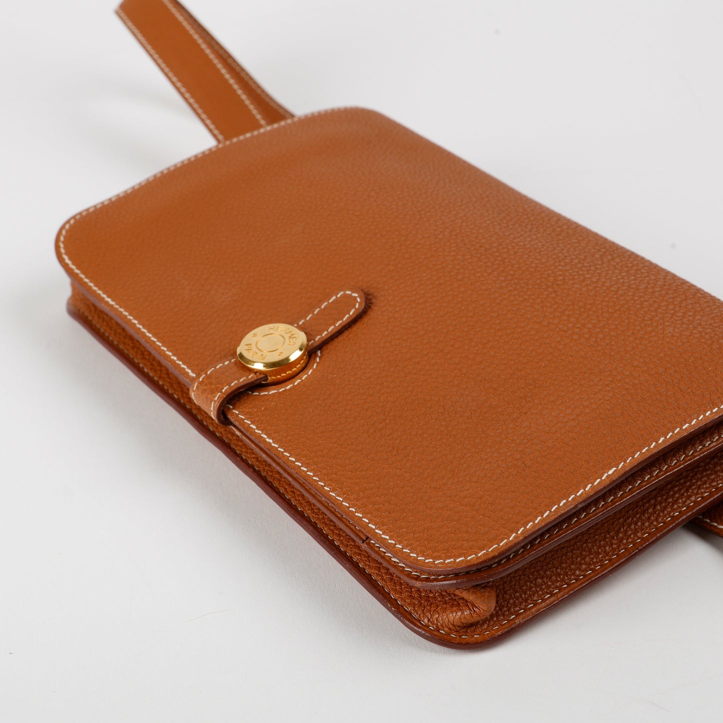 Dogon Belt Bag, Gold Clemence Gold Hardware