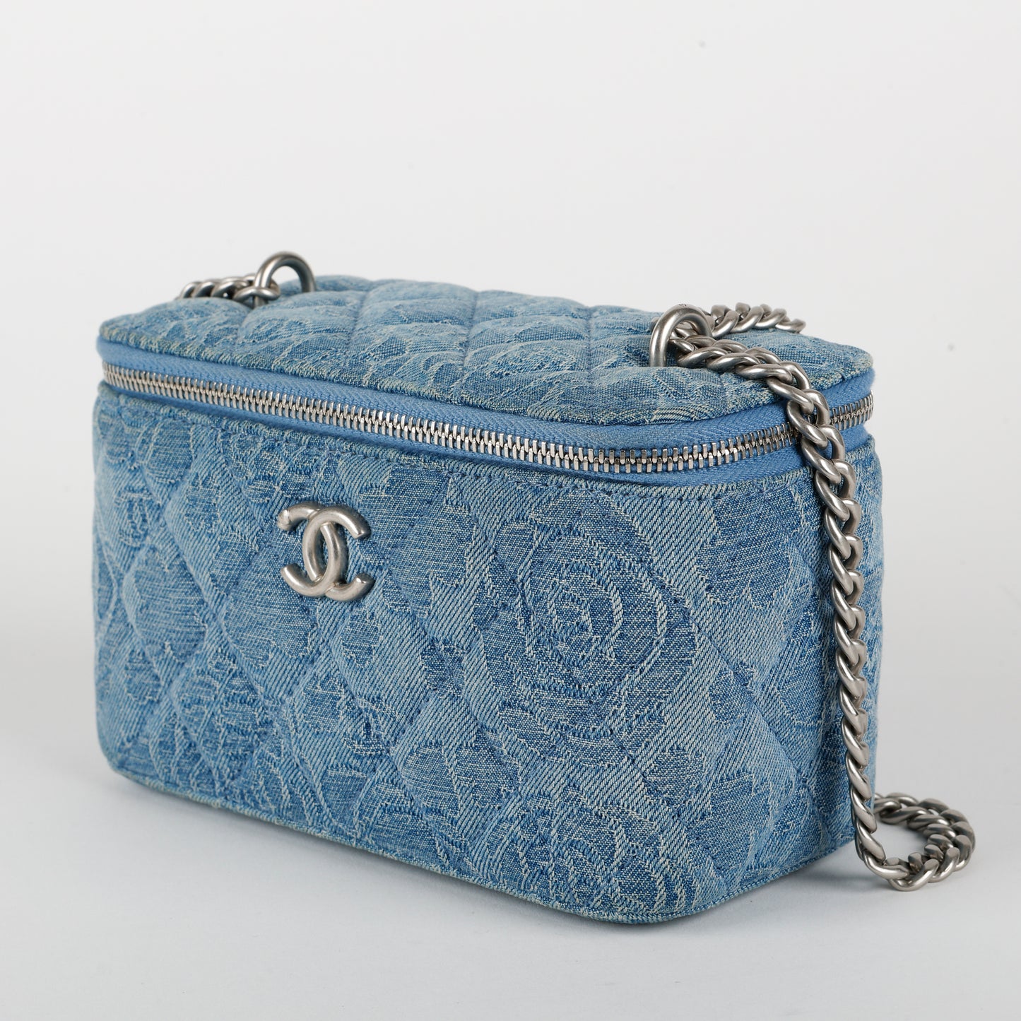 Small Sweetheart Vanity Case, Denim