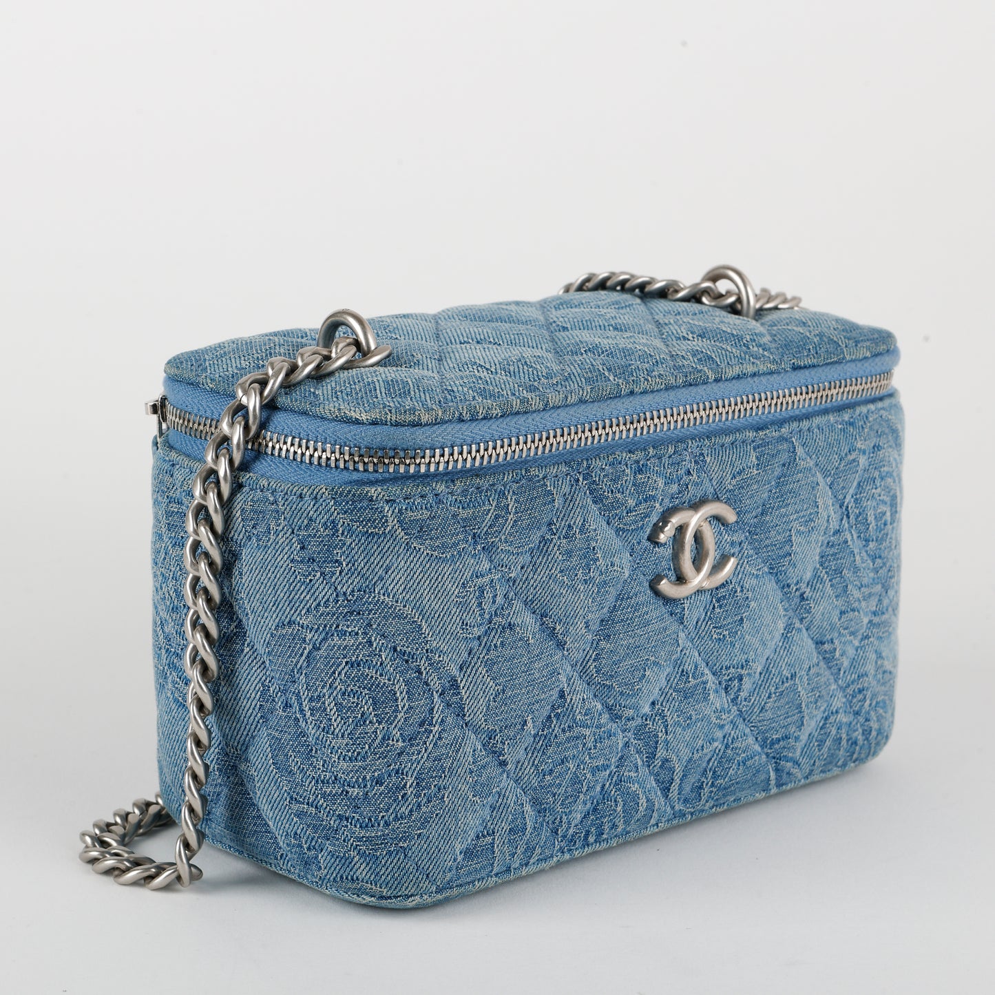 Small Sweetheart Vanity Case, Denim