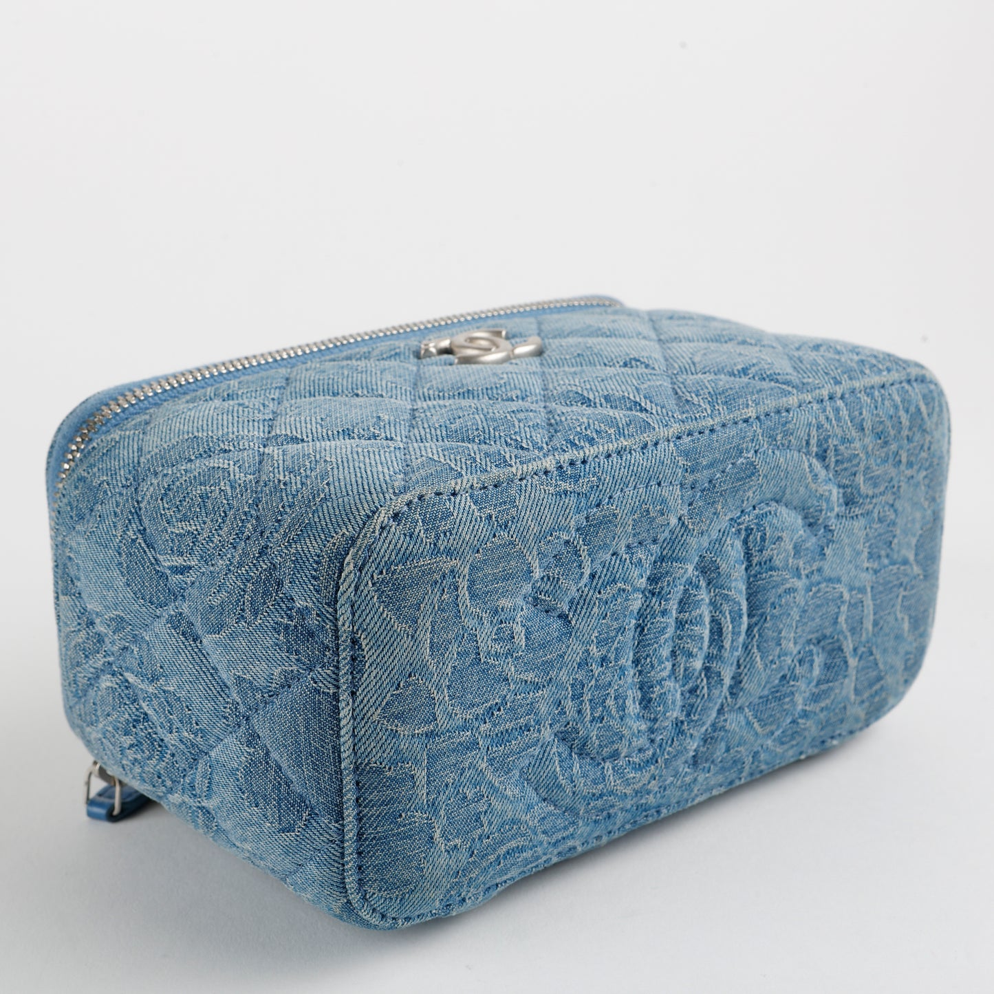 Small Sweetheart Vanity Case, Denim