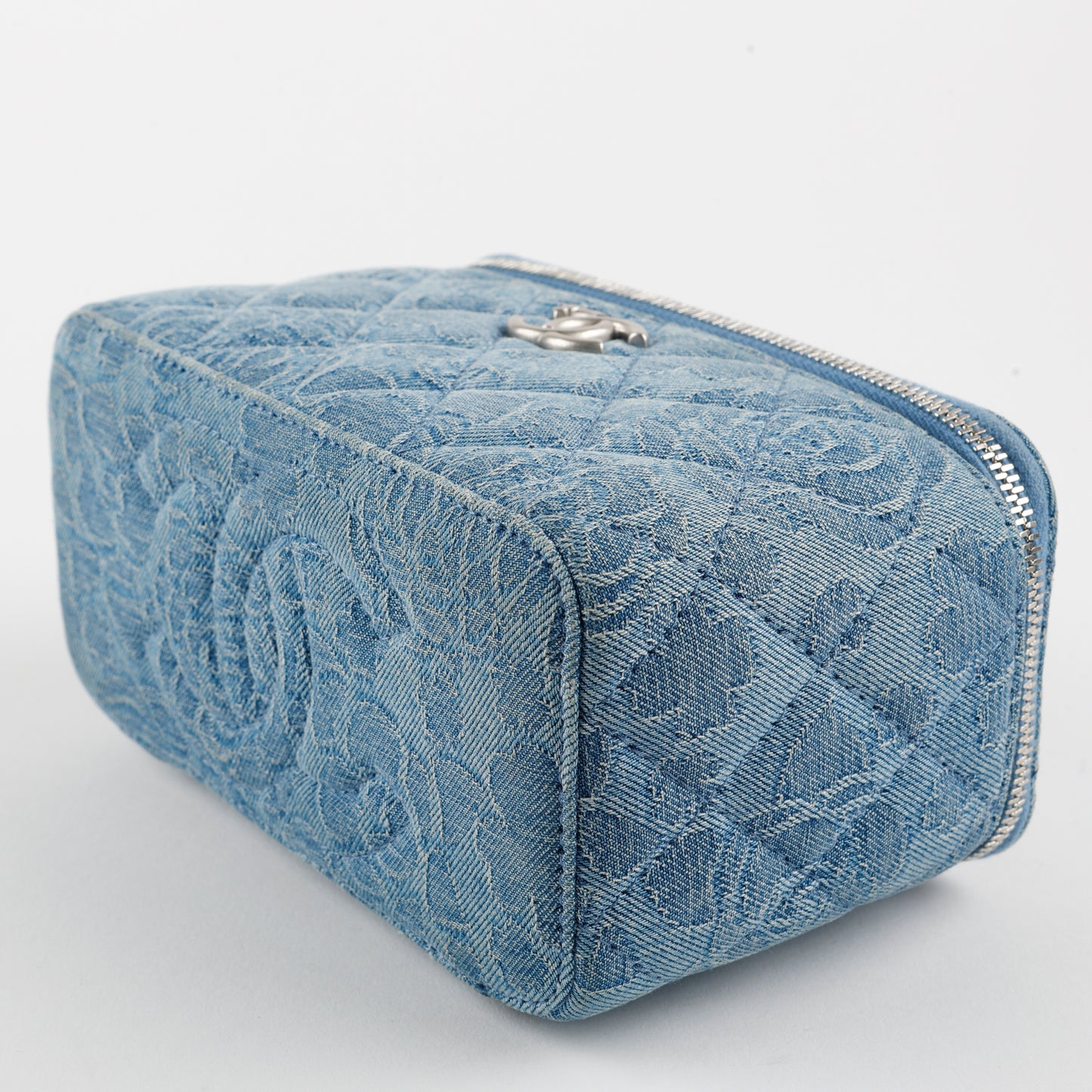 Small Sweetheart Vanity Case, Denim