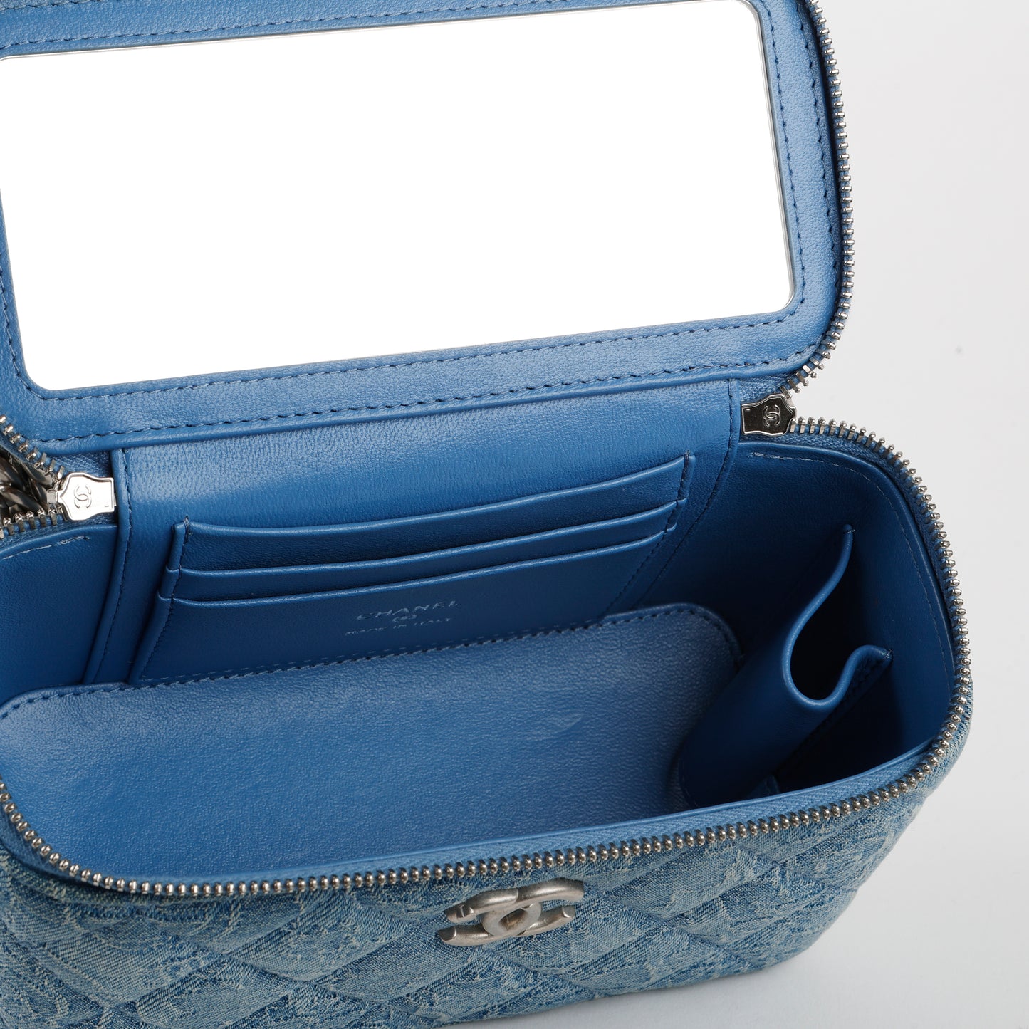 Small Sweetheart Vanity Case, Denim