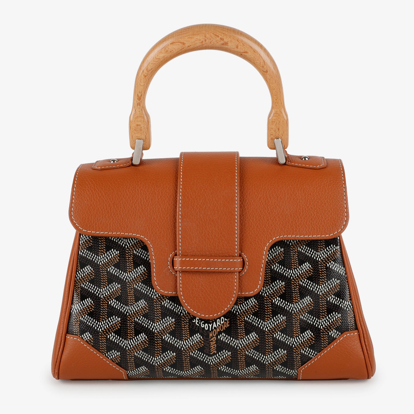 Mini Saigon Top Handle, Black Brown