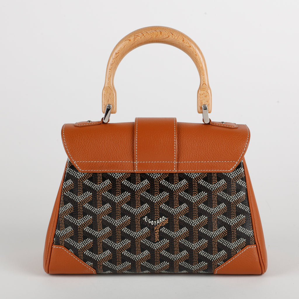 Mini Saigon Top Handle, Black Brown