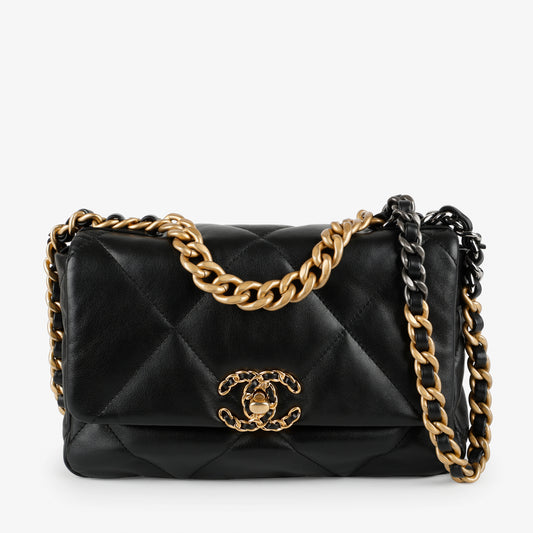 Small 19, Black Lambskin