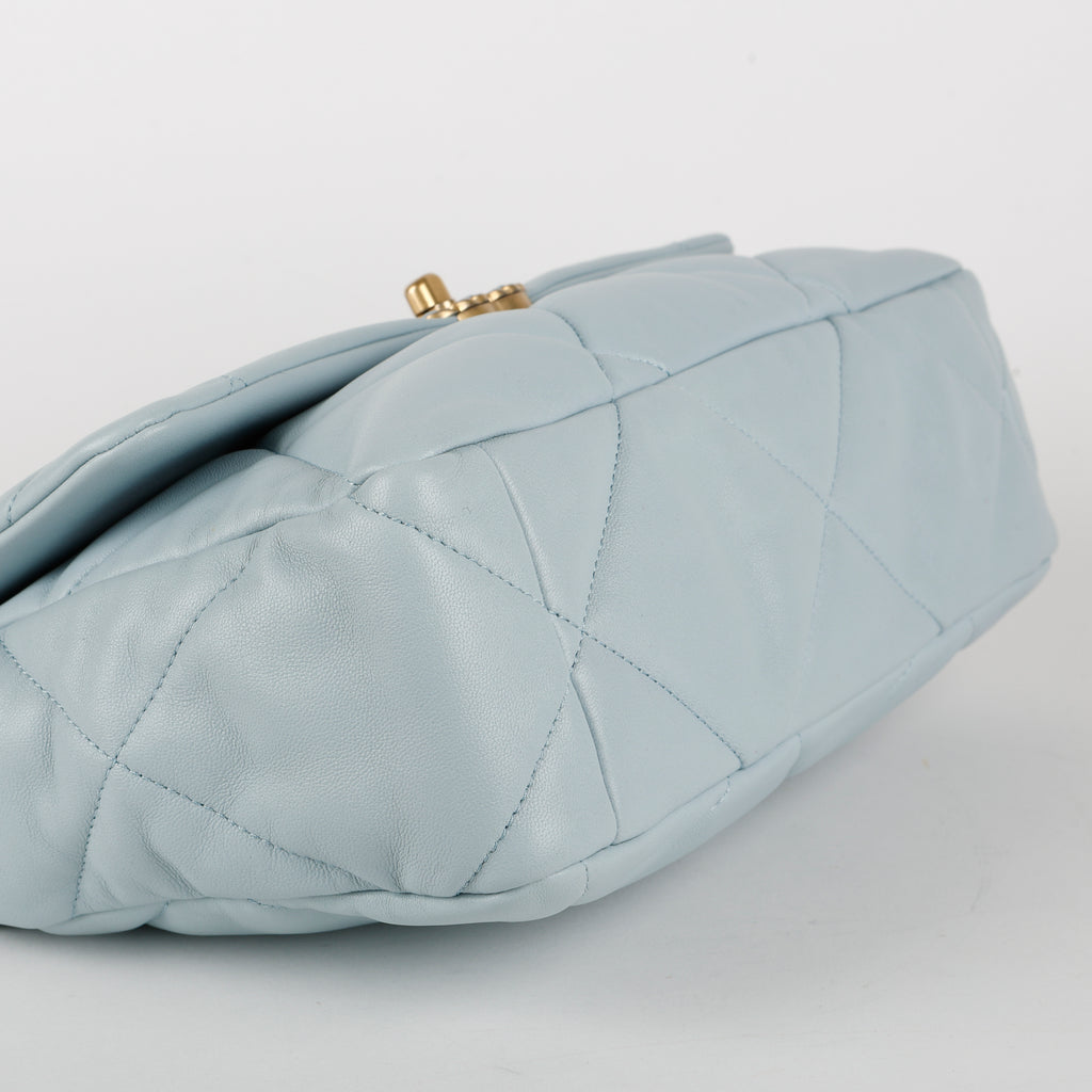 Large 19, Light Blue Lambskin