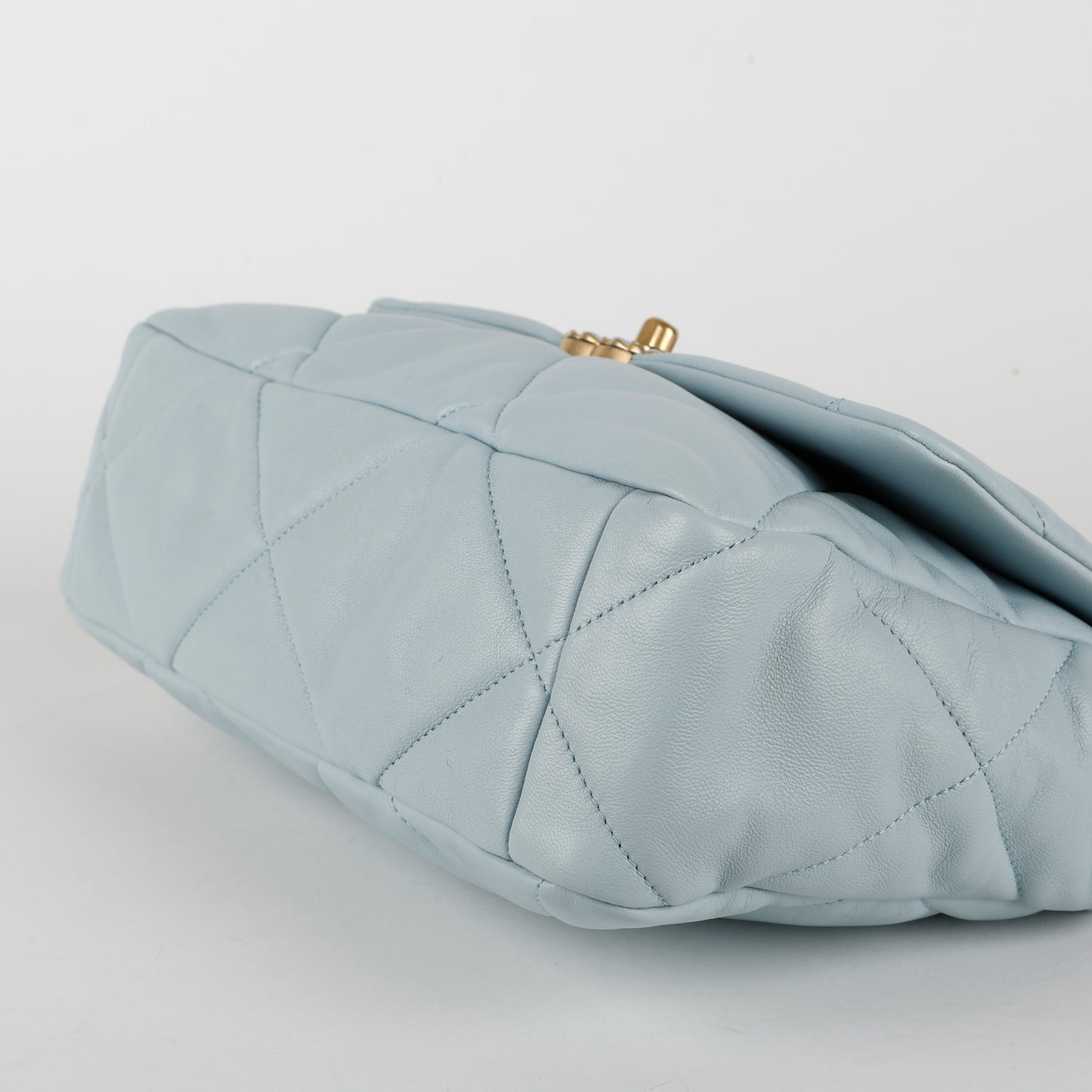 Large 19, Light Blue Lambskin