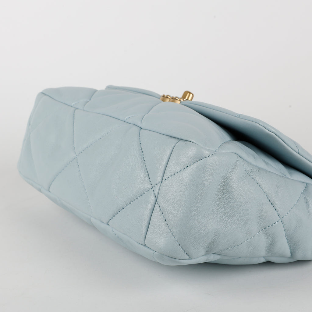 Large 19, Light Blue Lambskin