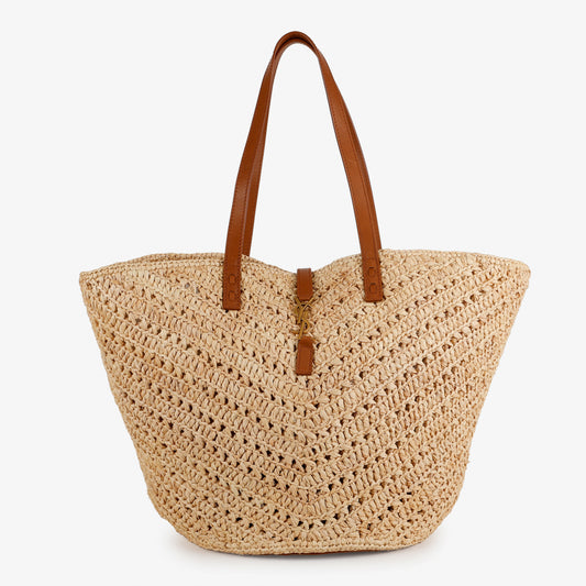 Medium Panier Raffia Tote