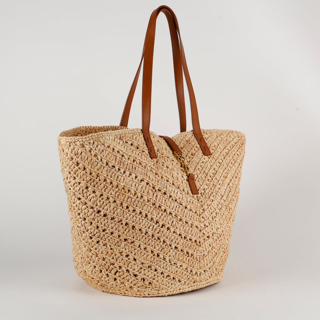 Medium Panier Raffia Tote