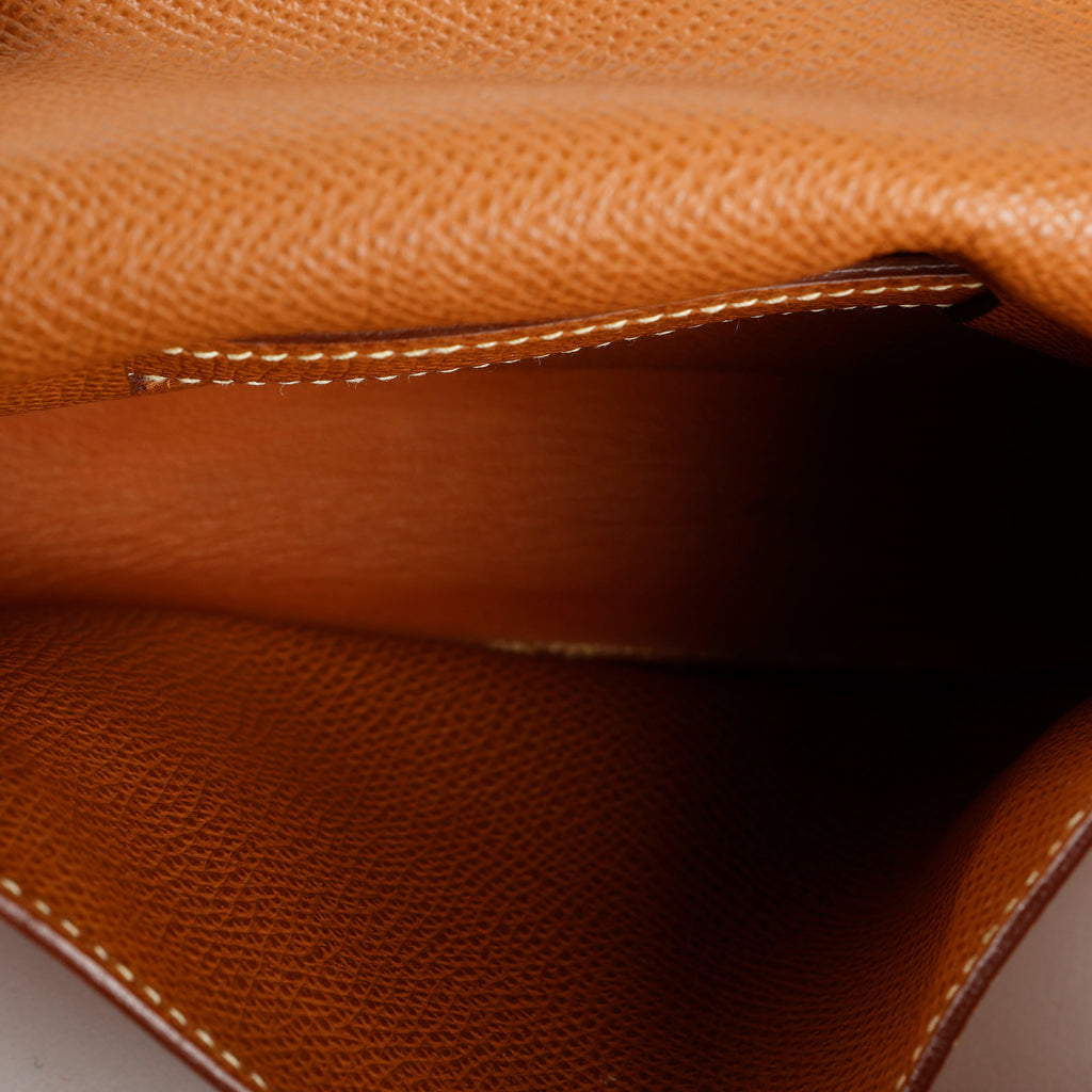 Double Snap Pochette Belt Bag, Gold Epsom