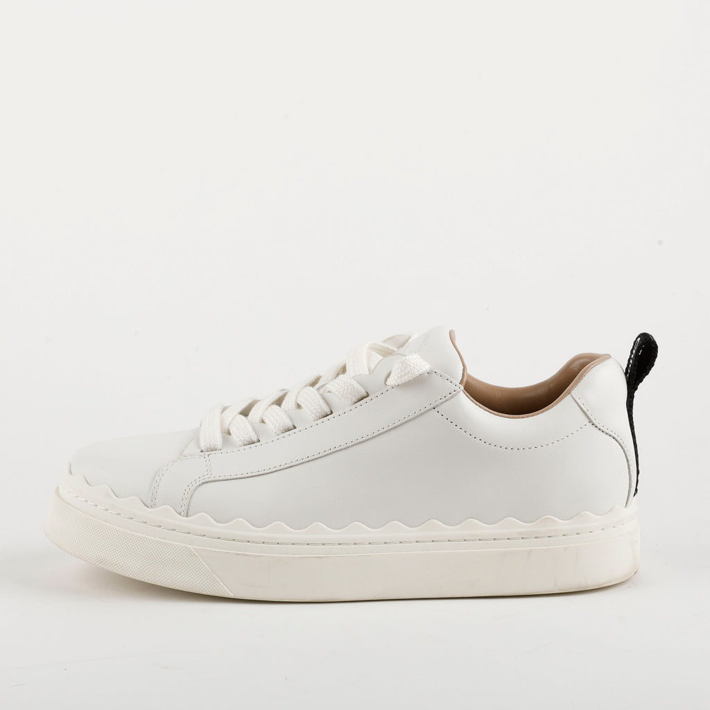Lauren Scalloped Sneakers, Size 39