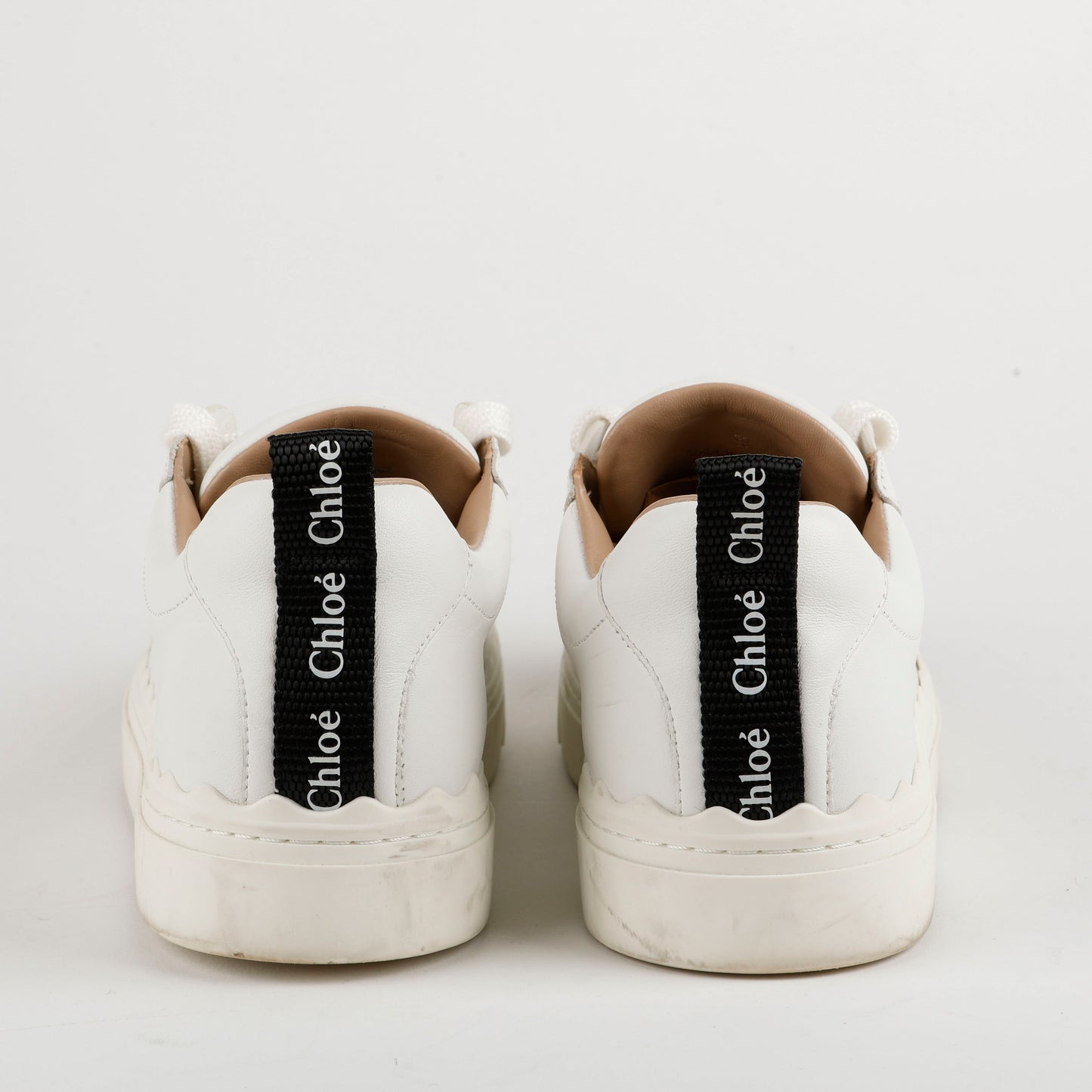 Lauren Scalloped Sneakers, Size 39