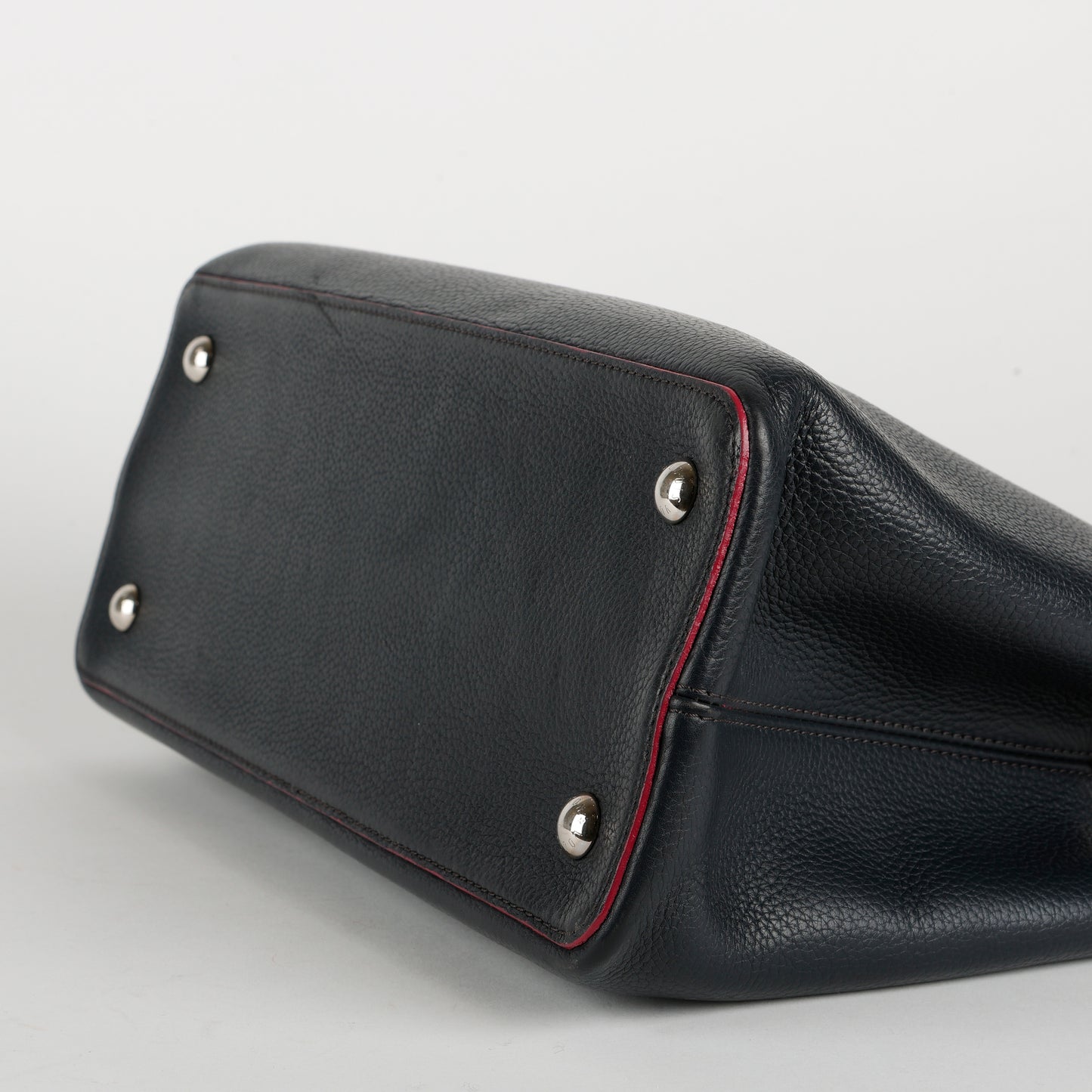 Capucines MM, Navy and Pink Calfskin