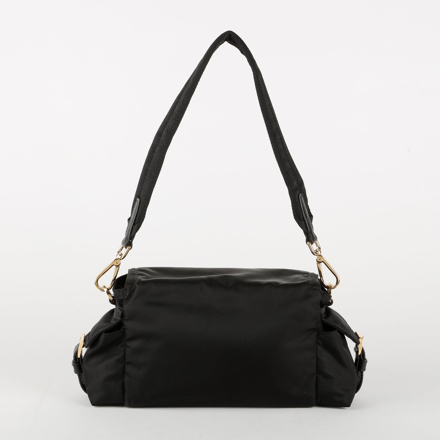Medium Re-Nylon Explore Shoulder Bag, Black