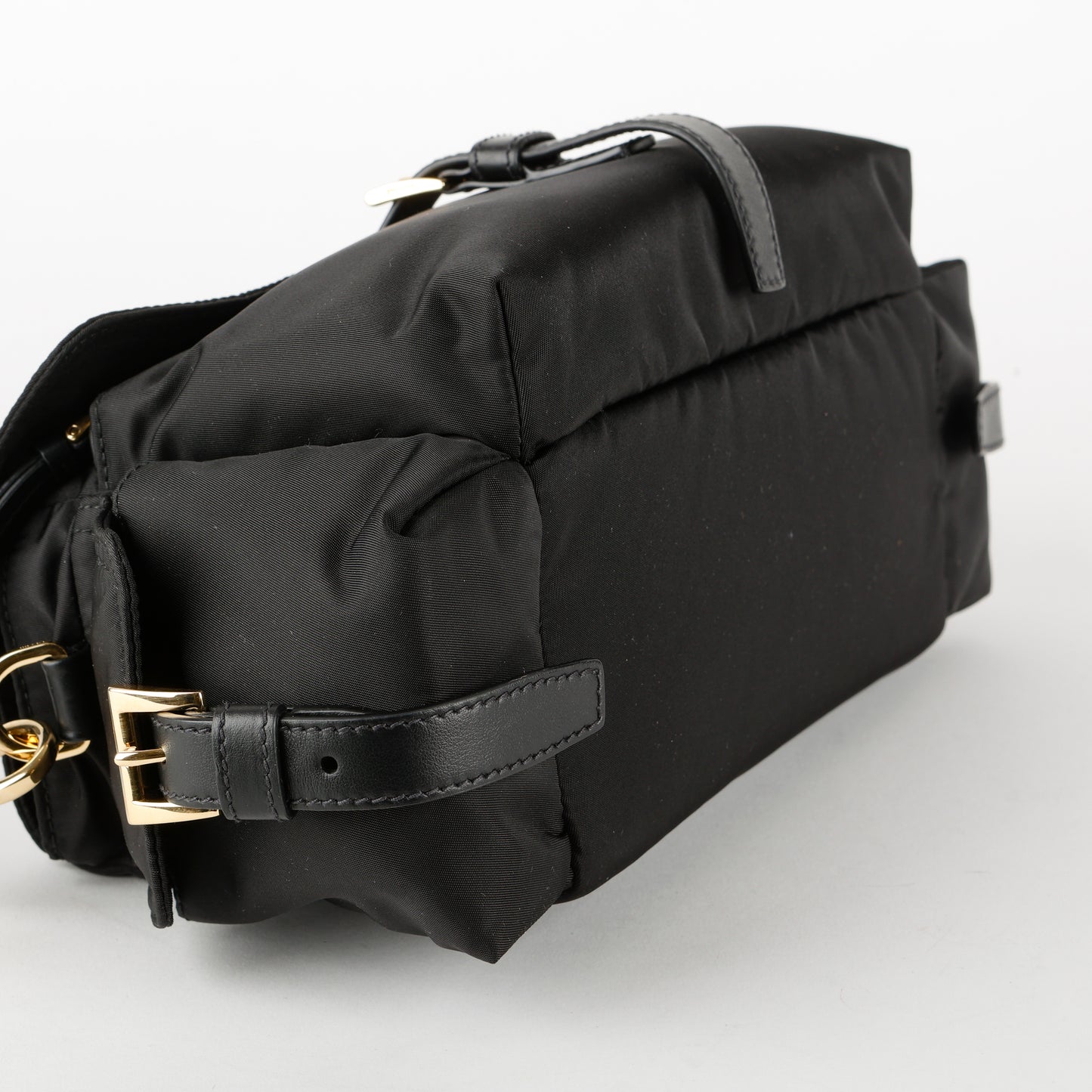 Medium Re-Nylon Explore Shoulder Bag, Black