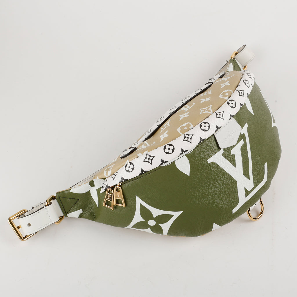 Bum Bag, Khaki Giant Monogram