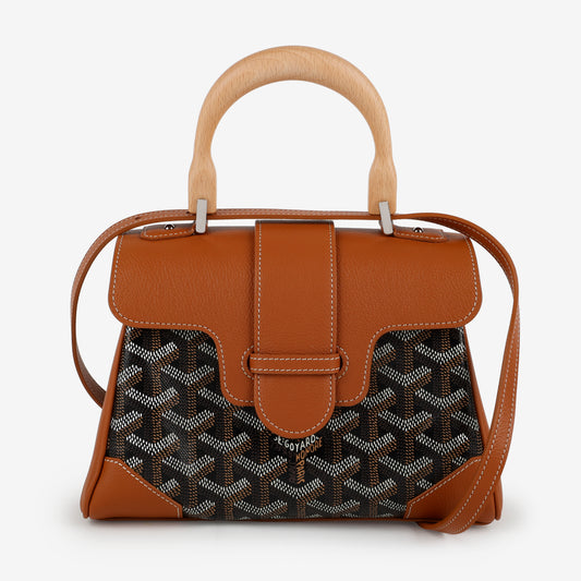 Mini Saigon Top Handle Brown