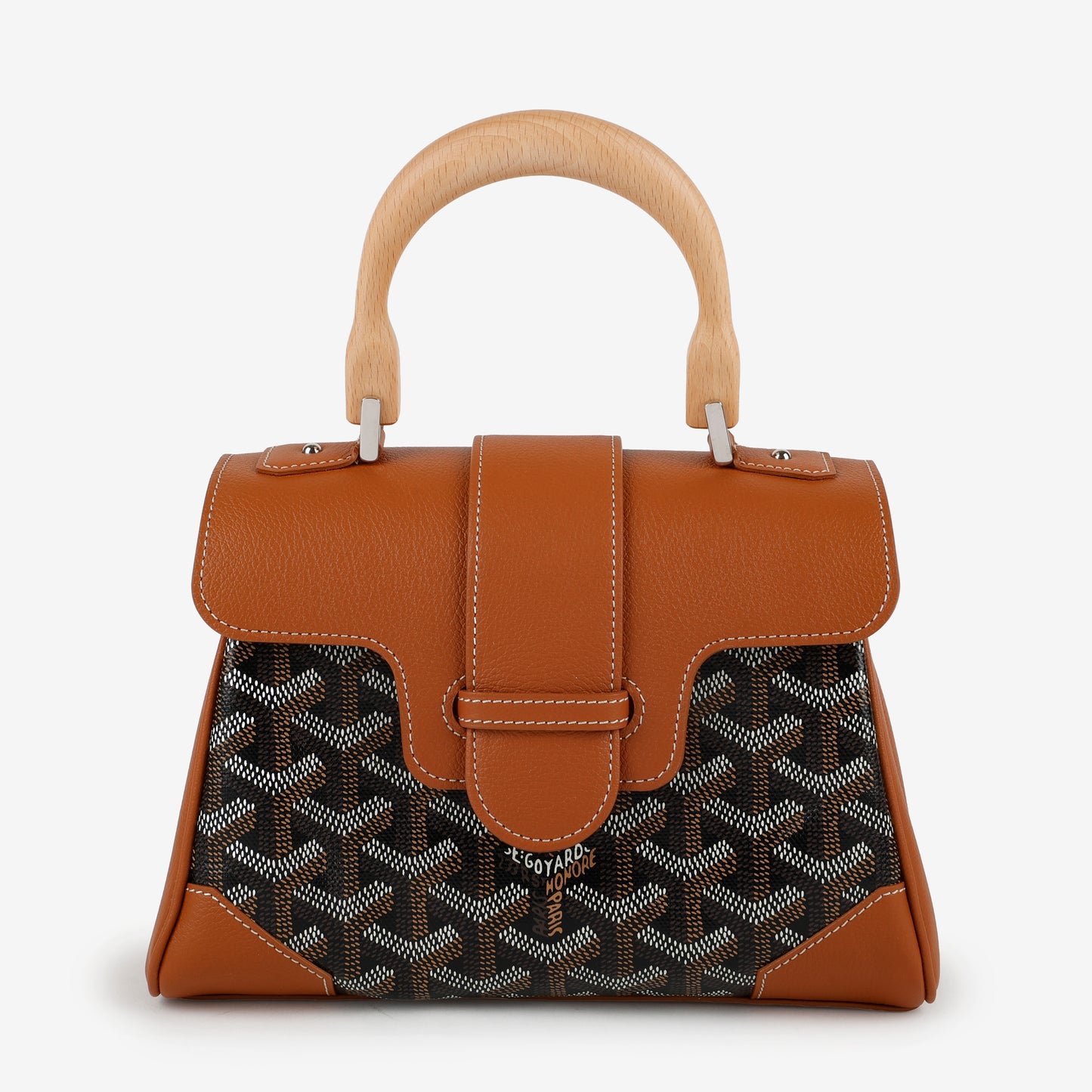 Mini Saigon Top Handle Brown