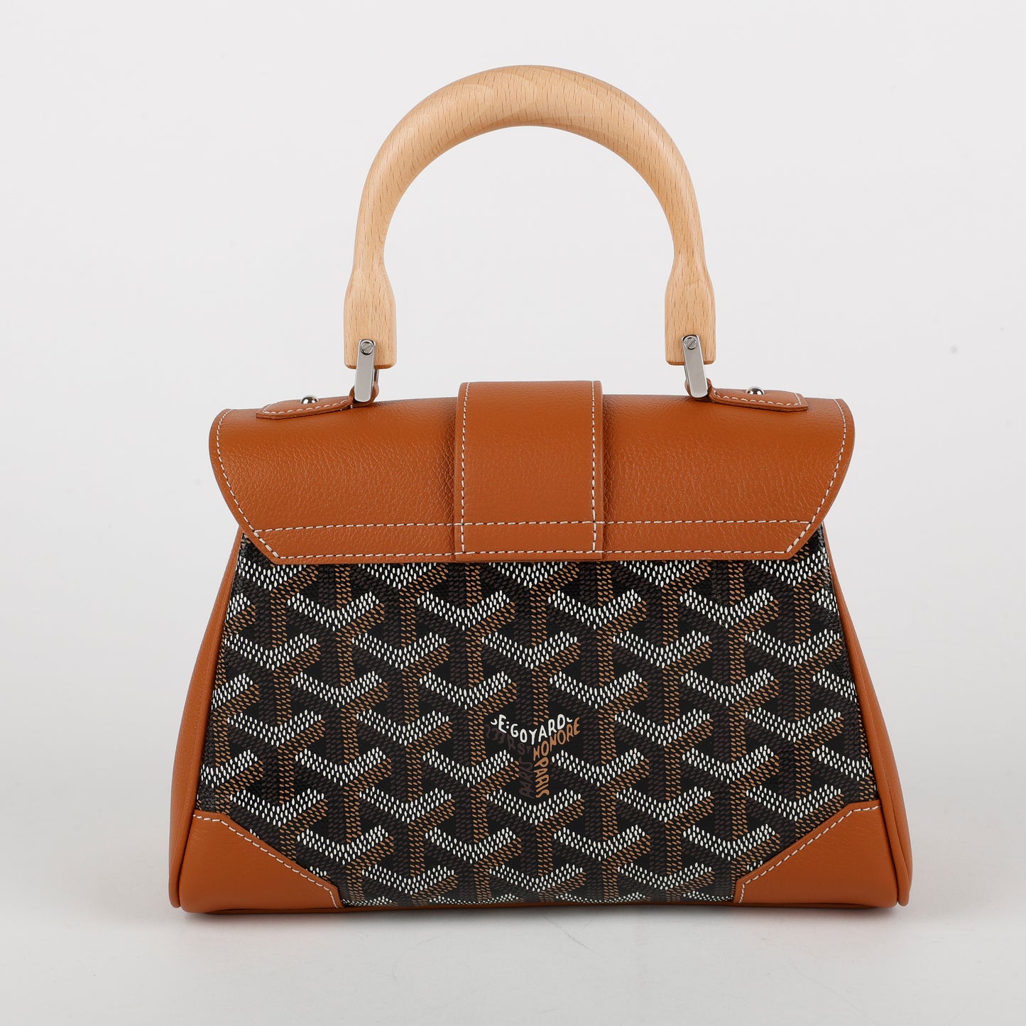 Mini Saigon Top Handle Brown