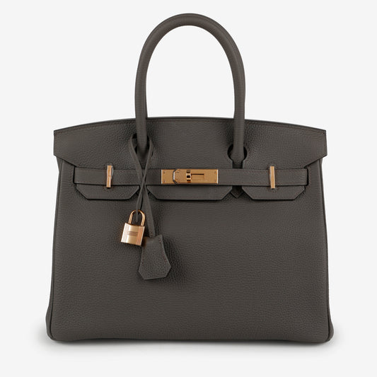Birkin 30, Etain Clemence Rose Gold Hardware