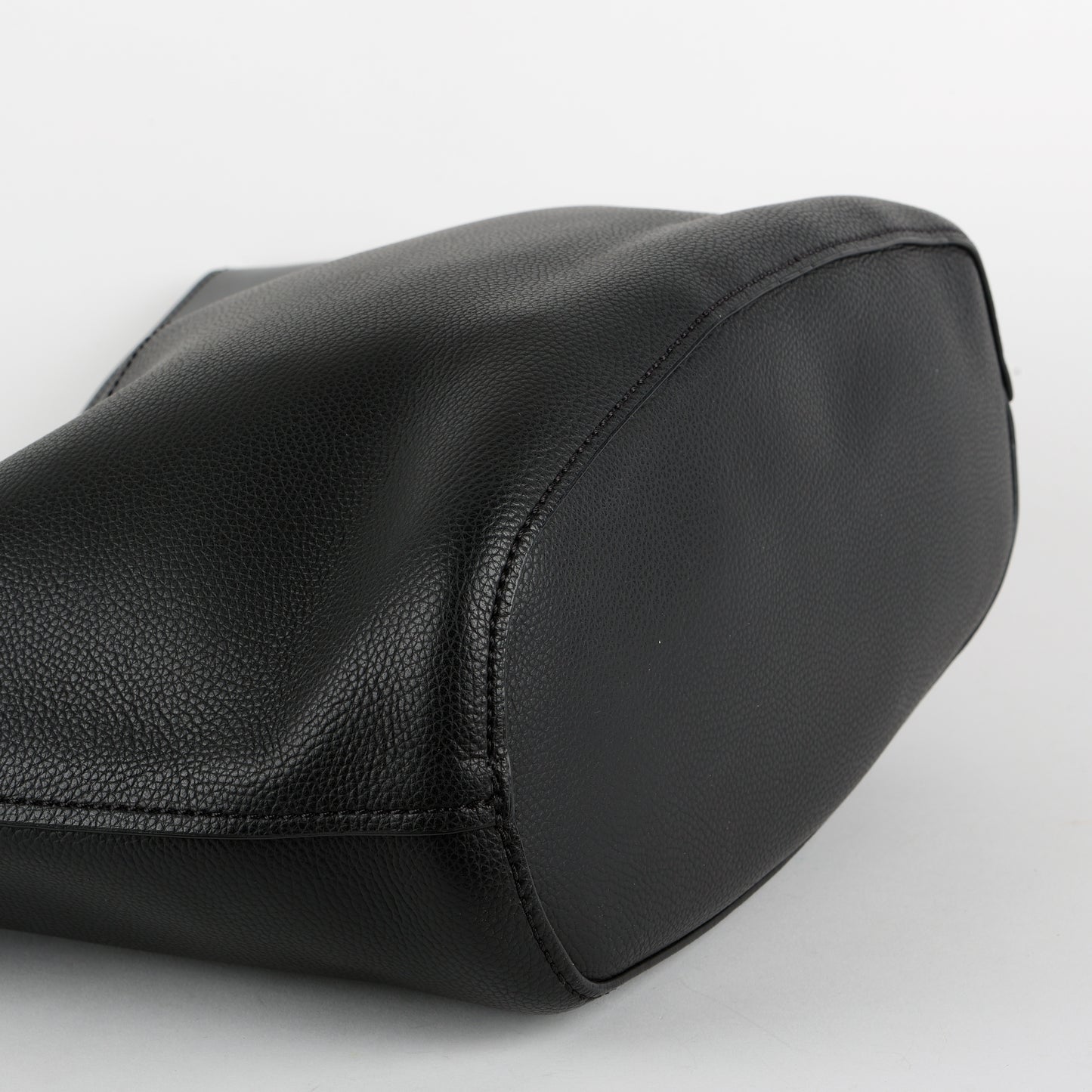 Medium Aby Lock & Key Tote, Black Calfskin