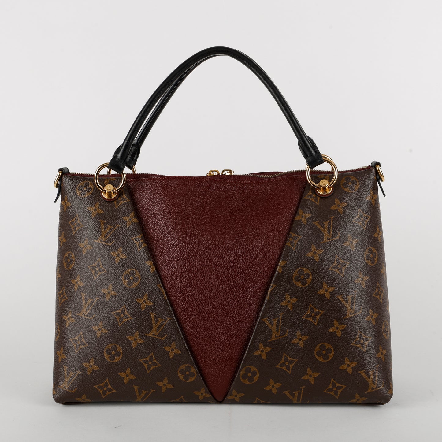 V Tote MM, Monogram Burgundy