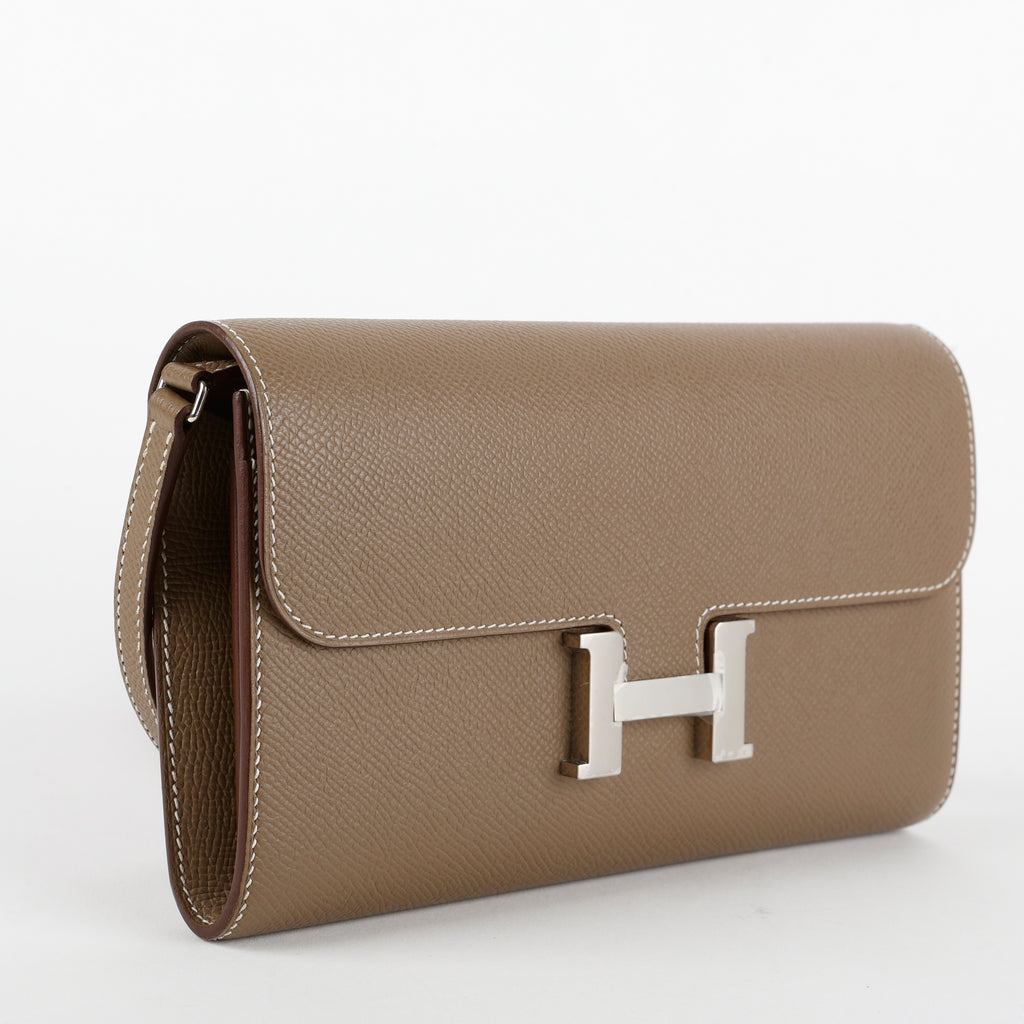 Constance To Go, Etoupe Epsom Palladium Hardware