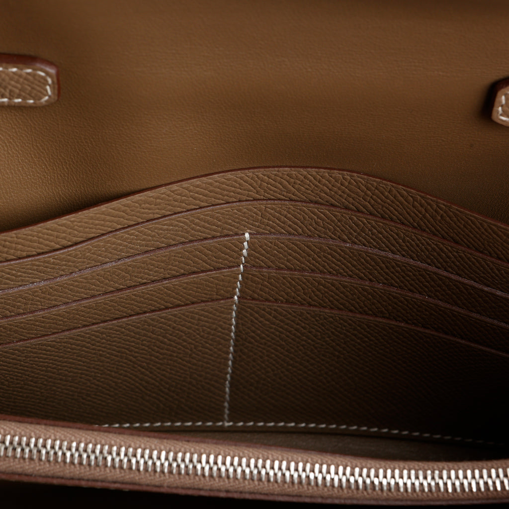 Constance To Go, Etoupe Epsom Palladium Hardware