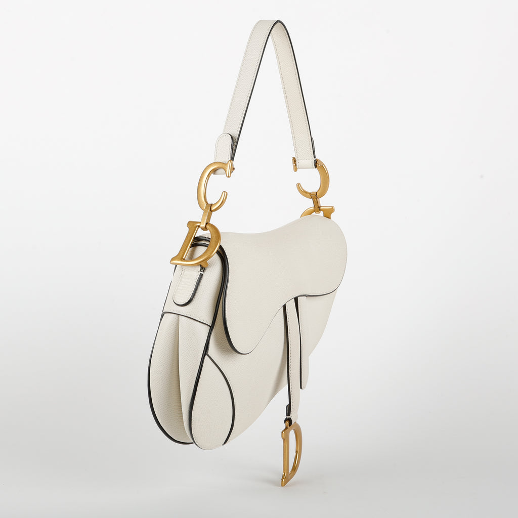 Medium Saddle Bag, Cream