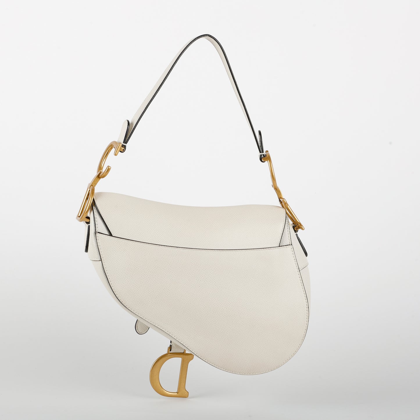 Medium Saddle Bag, Cream