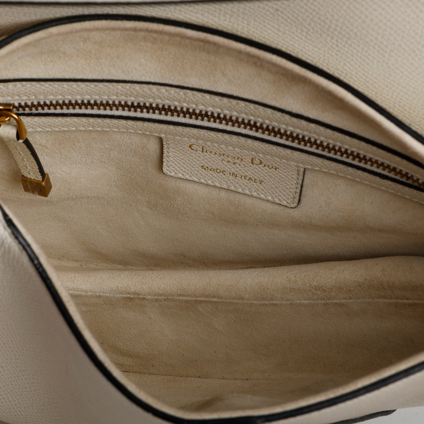 Medium Saddle Bag, Cream