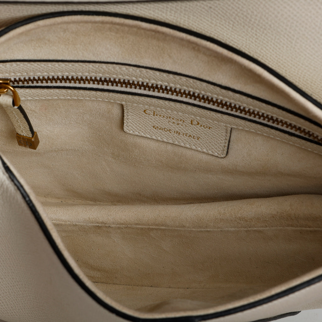 Medium Saddle Bag, Cream