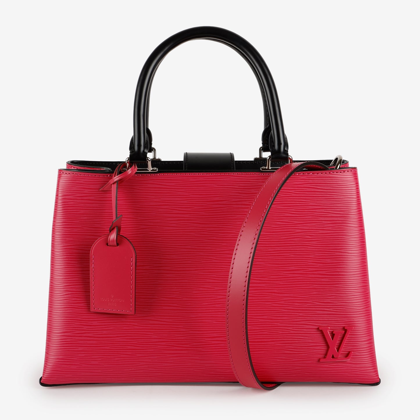 Kleber PM, Hot Pink and Black Epi Leather