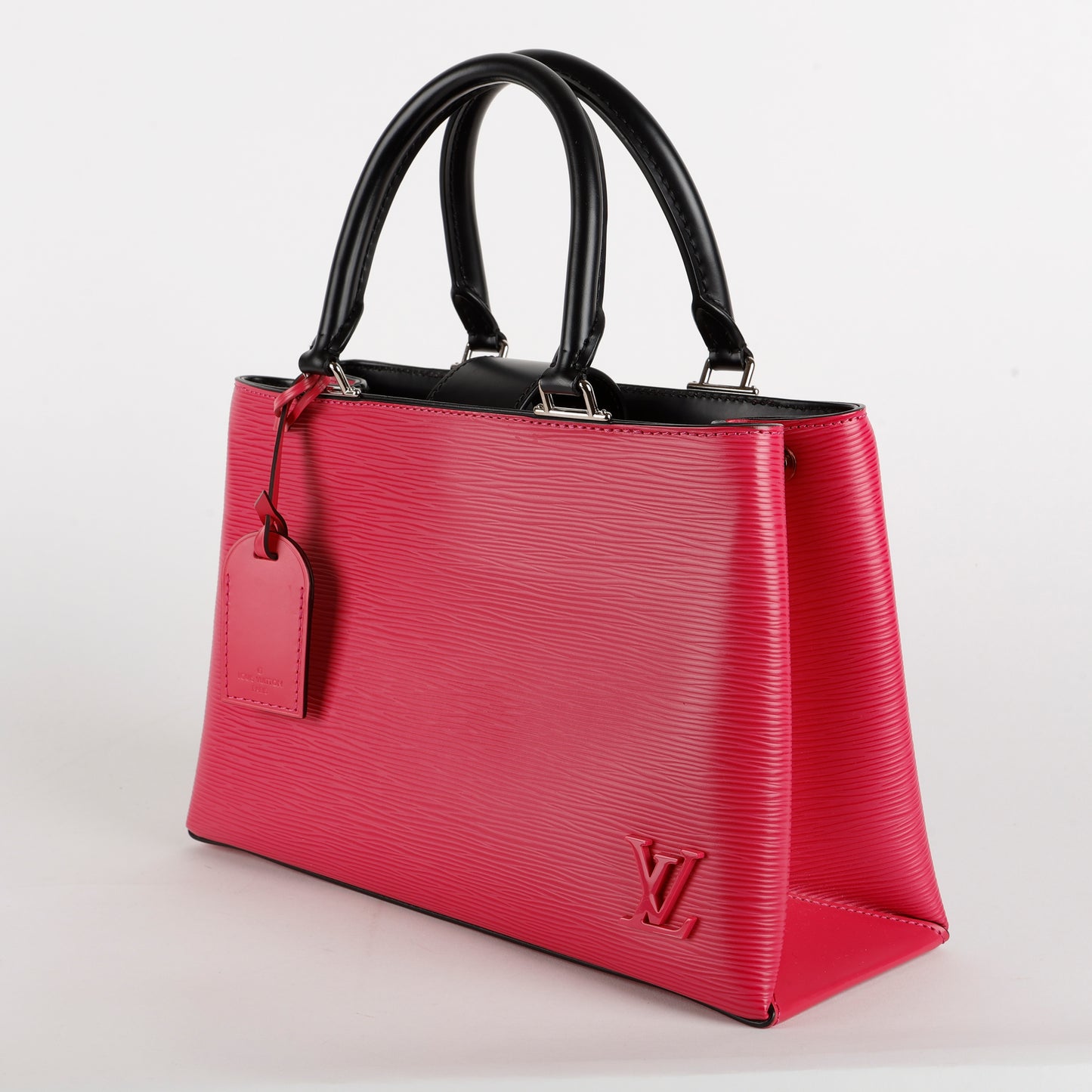 Kleber PM, Hot Pink and Black Epi Leather