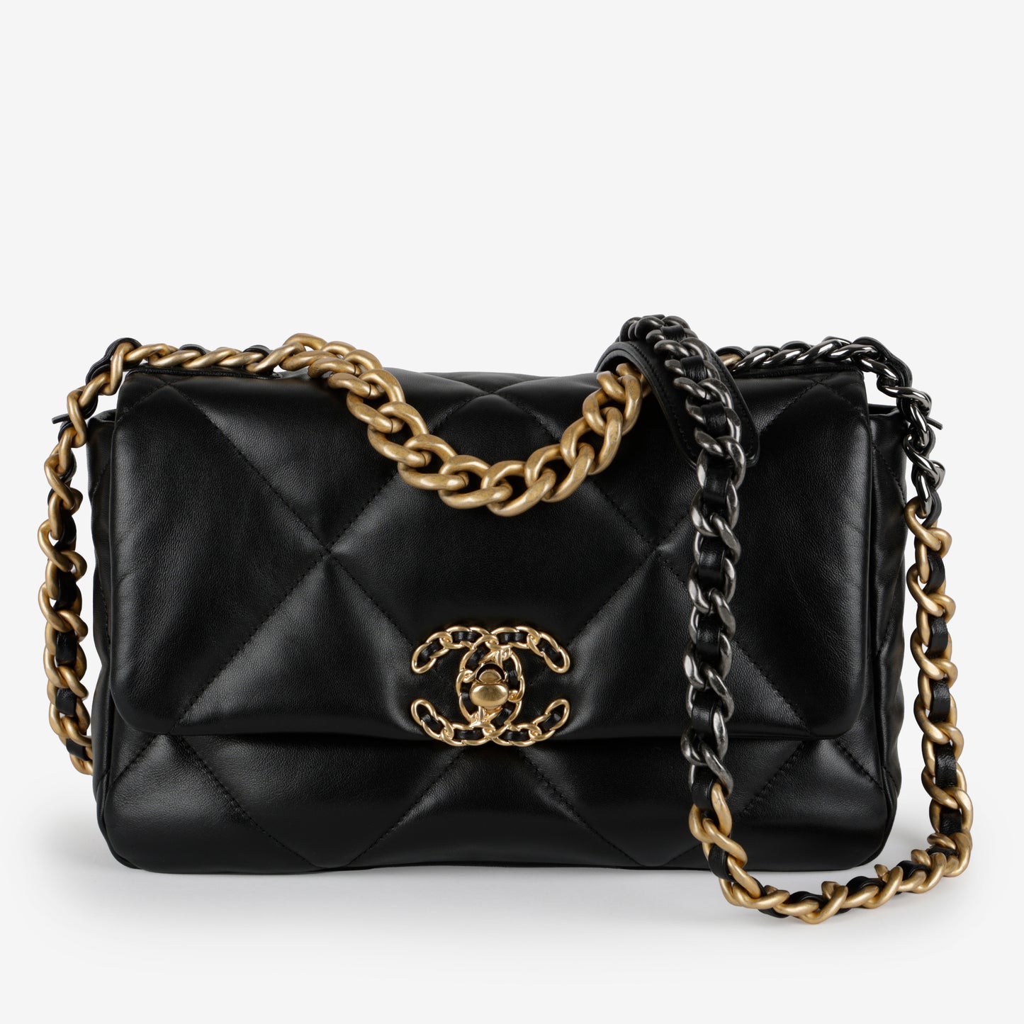 Small 19, Black Lambskin