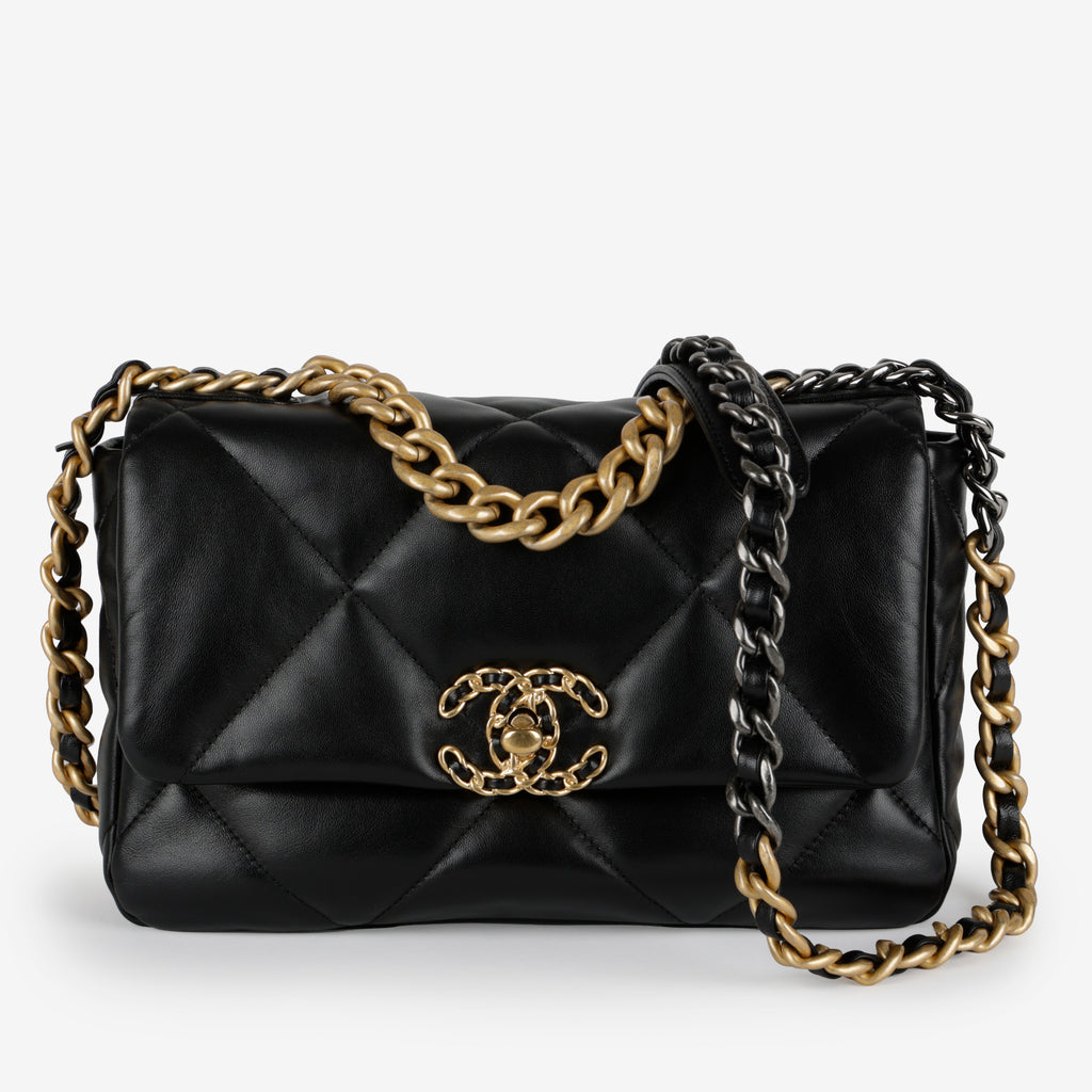 Small 19, Black Lambskin