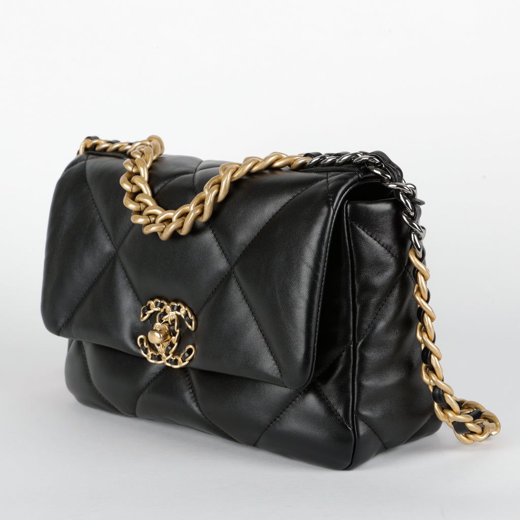 Small 19, Black Lambskin