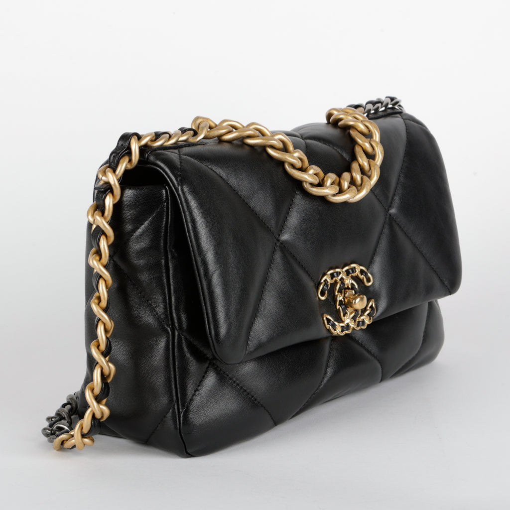 Small 19, Black Lambskin