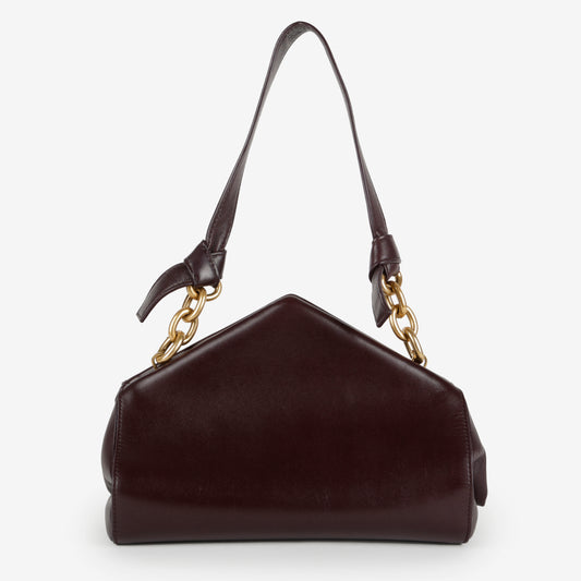 The Tip Shoulder Bag, Burgundy