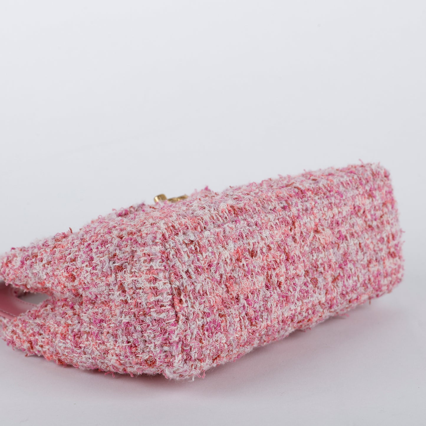 Mini Kelly Shopper, Pink Tweed