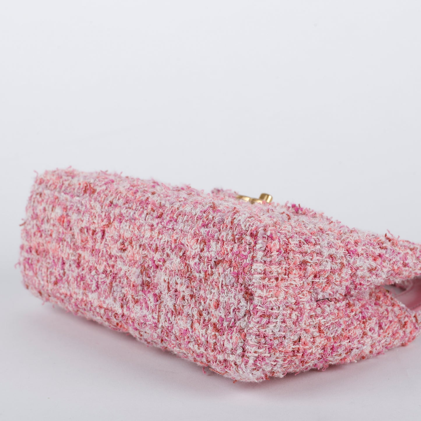 Mini Kelly Shopper, Pink Tweed