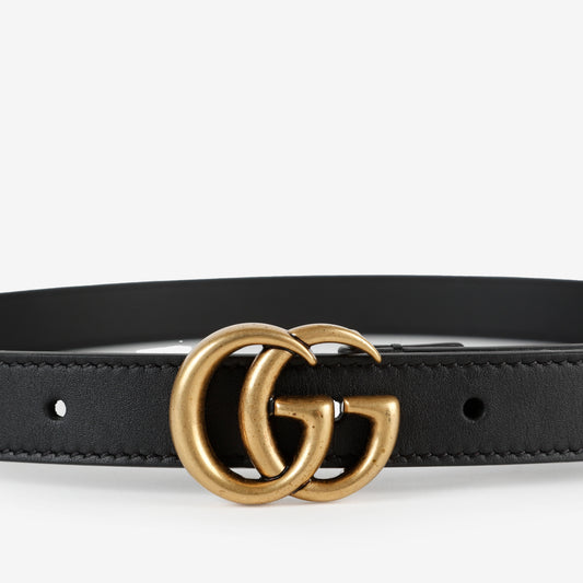 GG Marmont Thin Belt, Black